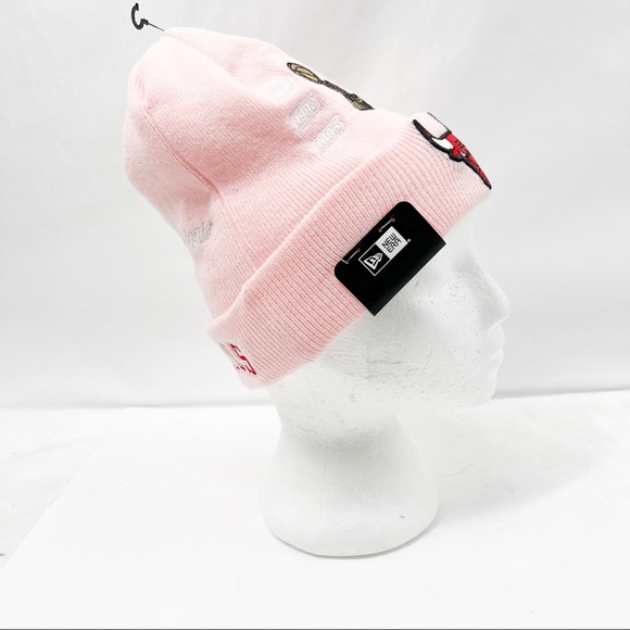 New Era Chicago Bulls 6x Champions NBA Finals Cuffed Beanie Hat - Picture 4 of 10